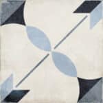 for the image Elvedon Arcade Blue tile with intricate pattern and rich blue color.