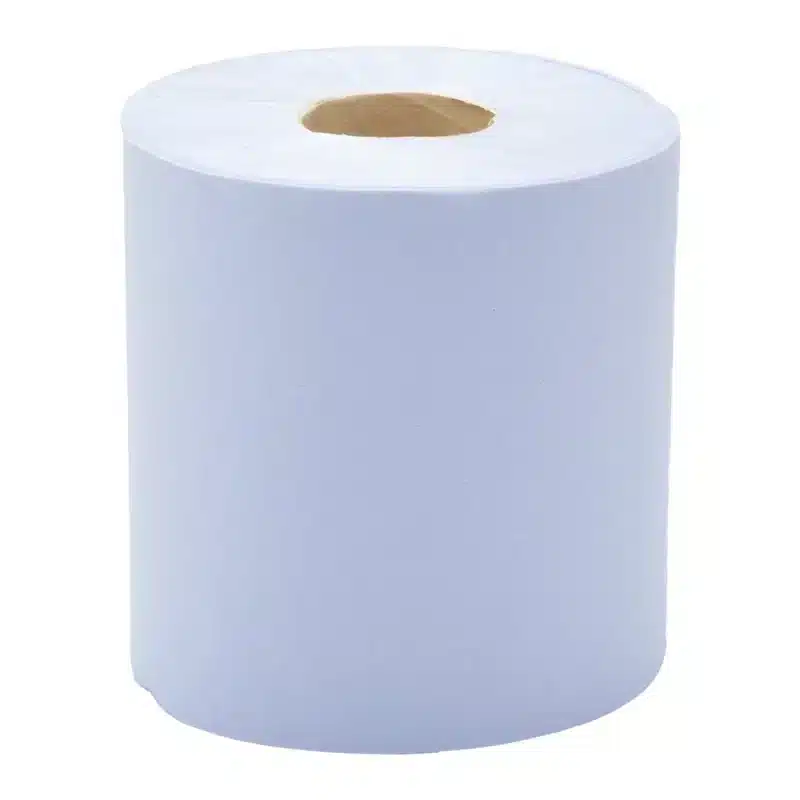 Roll of blue paper towels